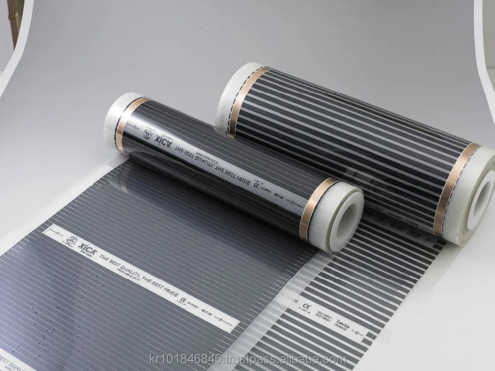 Good Product in The Korea REXVA XICA Heating Film, Underfloor heating part, Far Infared carbonn Heating Foil - CE/SASO