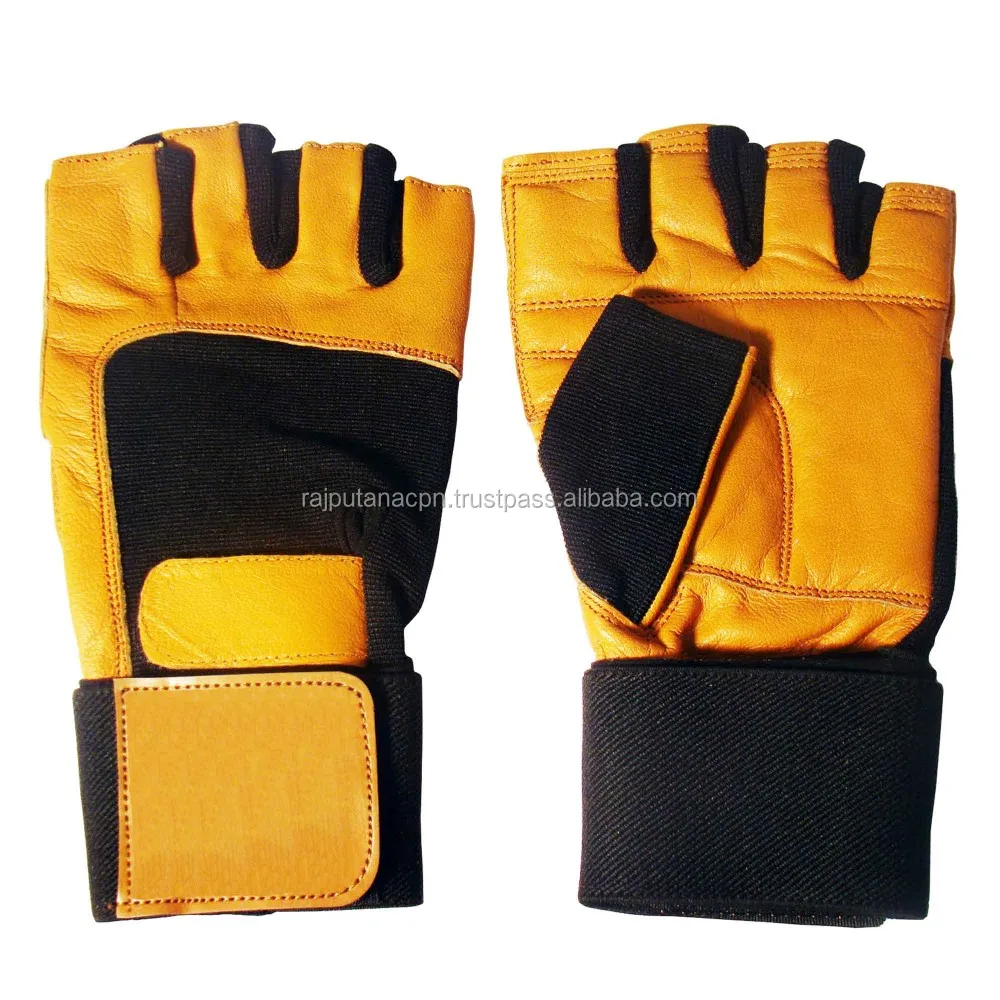 Leather Fitness Gloves For Workout type Sports Gloves Custom Size Logo and Design Weight Lifting Type Body Building & Fitness