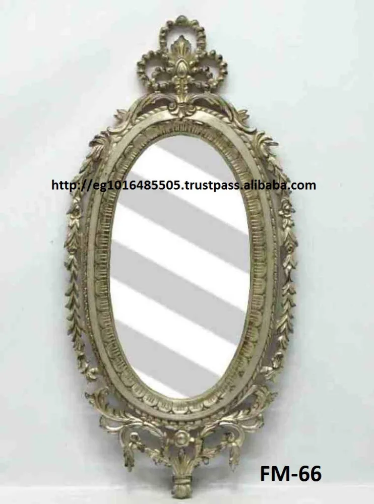 
antique carved frame mirror, leaf gilding 