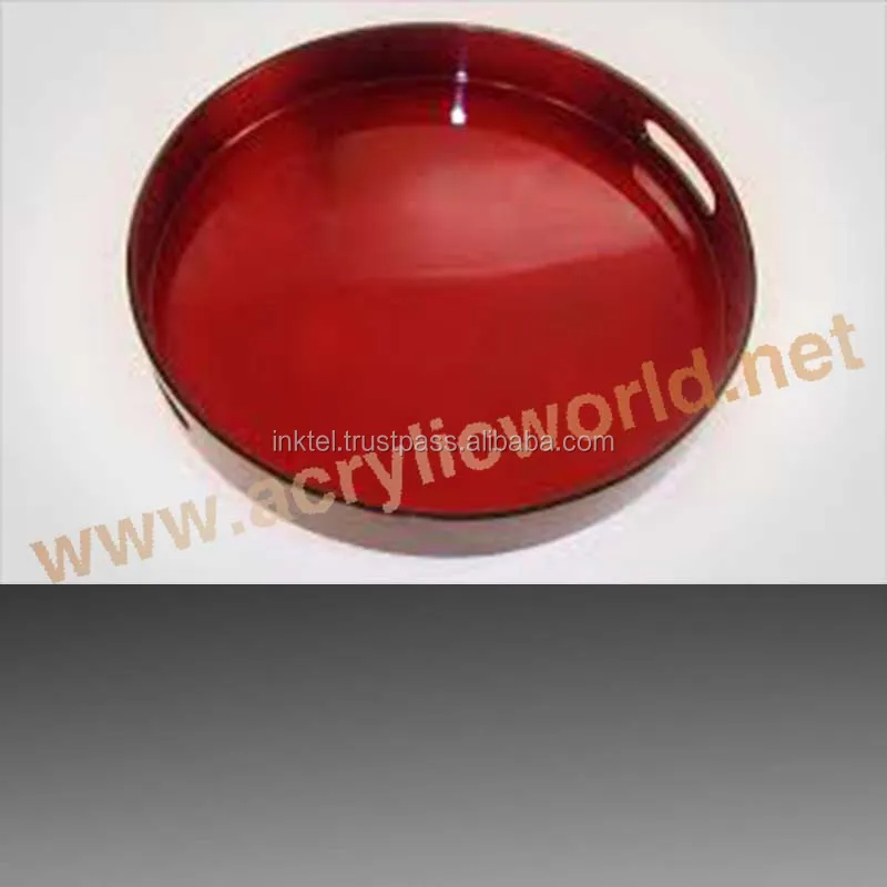 Serving Tray With 2 Handles Custom White Acrylic Tray acrylic tray cover