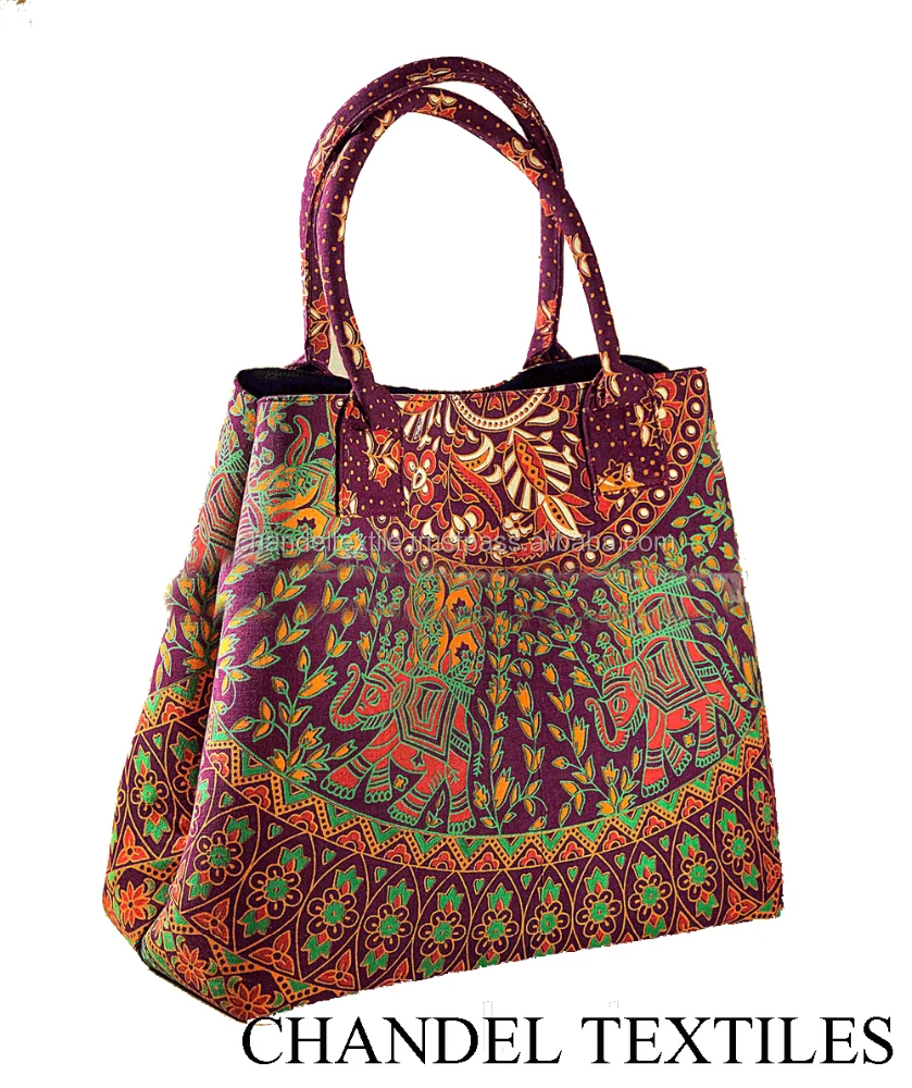Maroon Mandala Hand bag handmade mandala tote bag Women Shoulder Messenger Indian Handmade Mandala Bag Ladies Tote Purse Carry