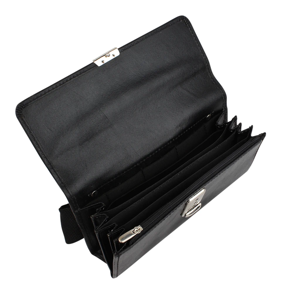 
100% genuine leather pouch waiter wallets 