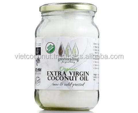 
BRC certified Organic Extra Virgin Coconut Oil Cold Pressed not treated with heat 