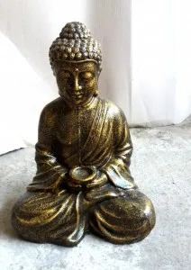 BUDDHA STATUE W/CANDLE 50X40x20cm