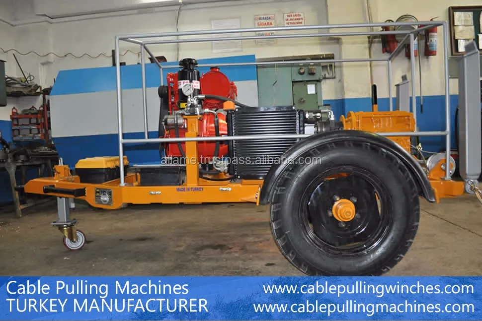 10 Ton Hydraulic Cable Pulling Winches and Trailers
