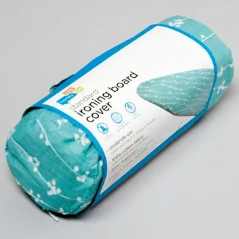 IRONING BOARD COVER W/PAD TEAL PATTERN #3031