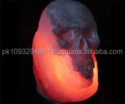 Himalayan Skull Shaped Salt Lamp 5x5x8