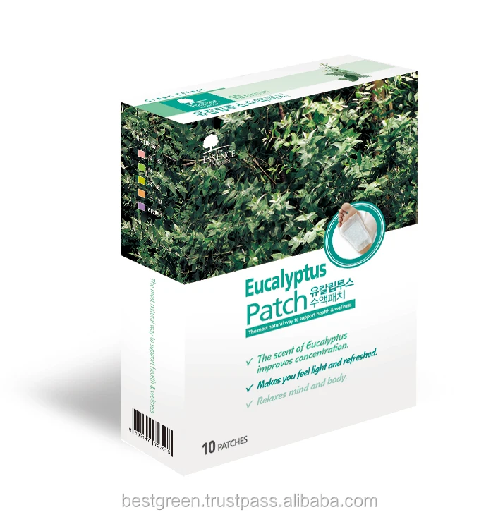 Aroma Sap Sheet/ Eucalyptus Detox Foot Patch: Made in Korea, Natural ingredients, CE Approval, High Quality Material