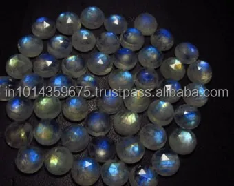 Rainbow Moon Stone Lot Round Cut Faceted Color Gemstone