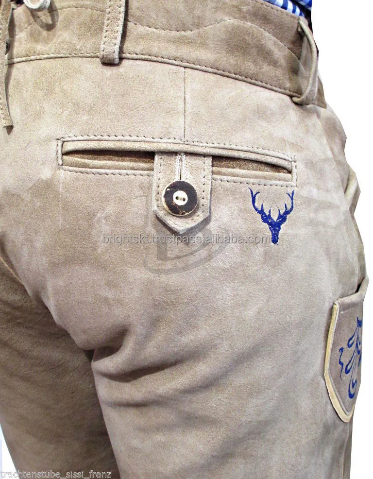 
German Lederhosen Trachten Lederhosen Bavarian traditional short pant (German Lederhosen Tracht) 