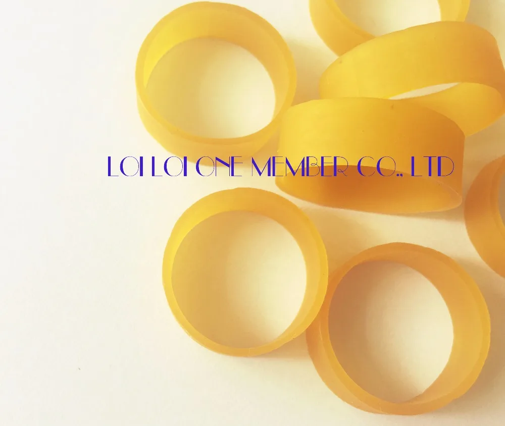 008 Small Size Wide Solid White Rubber Band for Binding / HOT Seller compound rubber bands export to the United Kingdom