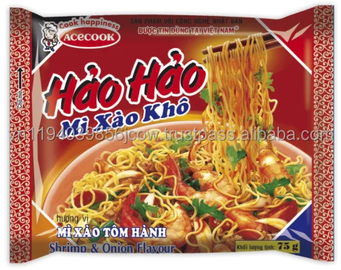 WHOLESALE HAO HAO INSTANT NOODLES SHRIMP AND ONION FLAVOUR 75 GR