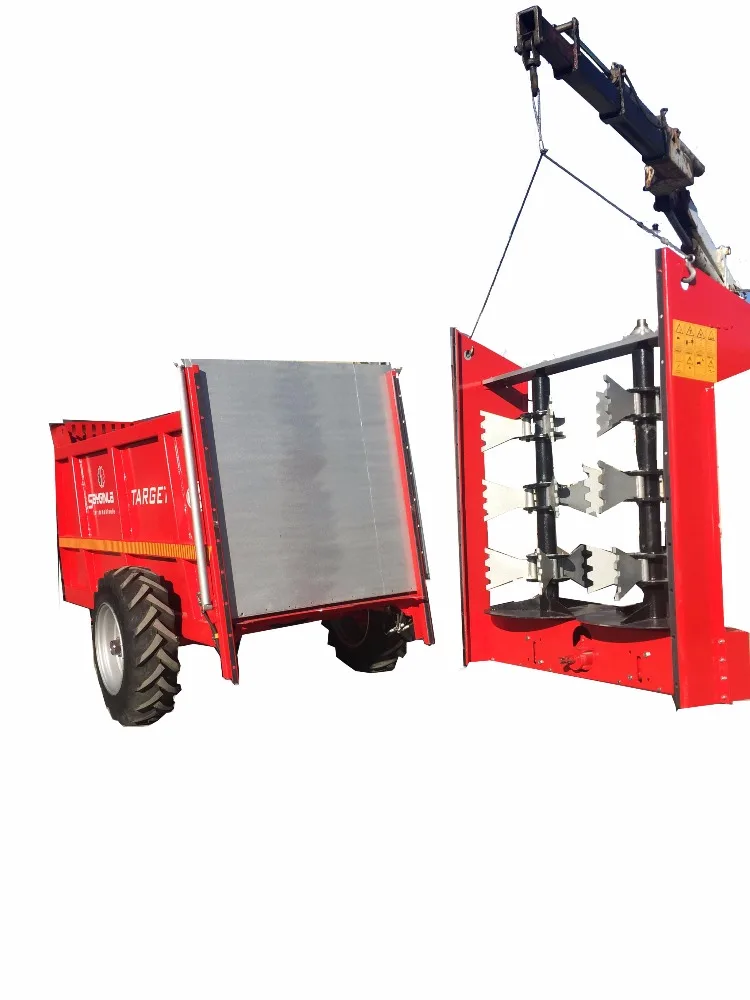 High quality Target 5 Manure Spreader and Carriage Trailer Multifunctional