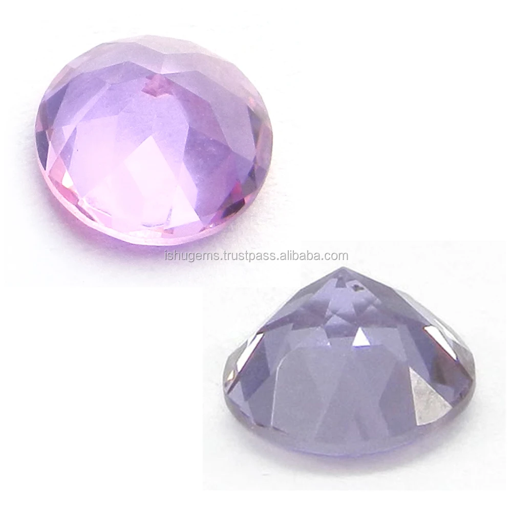 Natural Color Change Alexite Autumn Color 8mm Round Cut 2.3 Cts Synthetic Gemstone IG4382