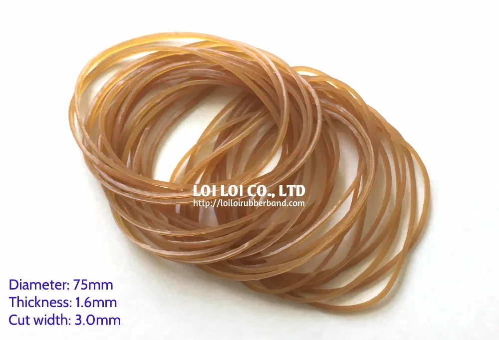 Vietnam 100% Rubber content Natural rubber band from manufacturer / Factory directly sell elastic honey rubber band Transparent
