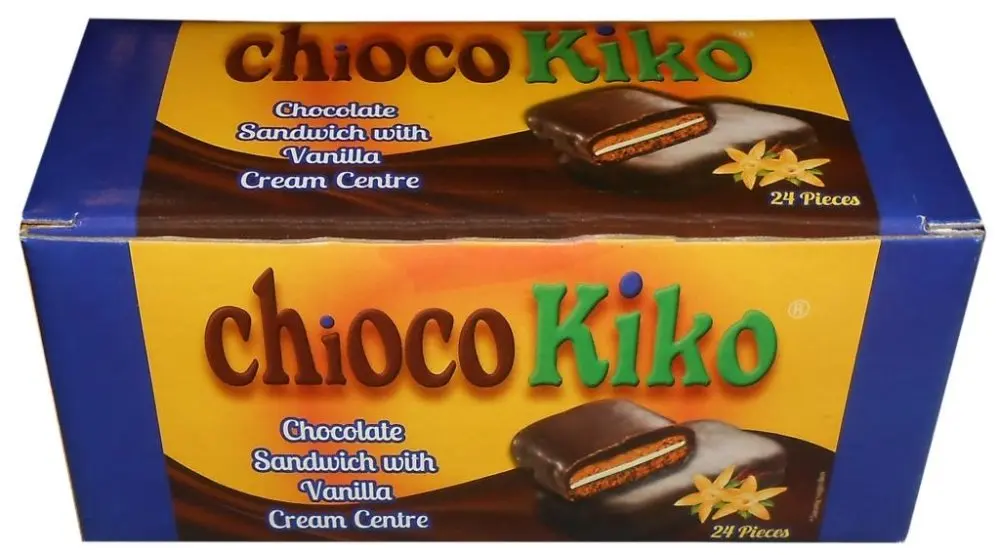 Печенье-сэндвич Chioco Kiko с шоколадным покрытием Creme