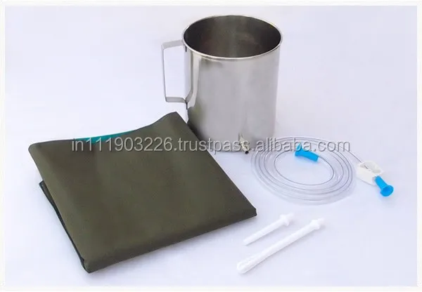 Colon Cleansing Hose Enema Water Coffee Pipe Enema Surgical Steel Platinum Cured Silicone Tubing HomeIrrigation Enema bucket kit