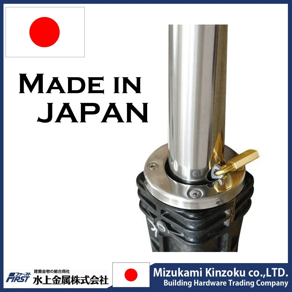 reliable removable bollard for parking lot with high performance made in Japan