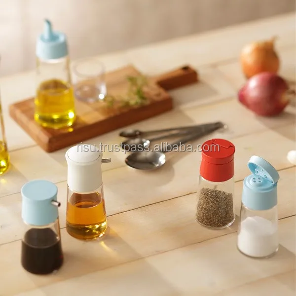 popular and convenient soy sauce bottle seasoning cruet dispenser for home use , 7 kinds of dispensers