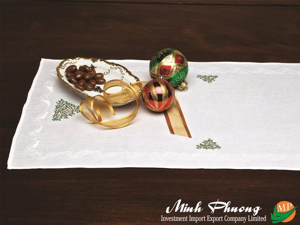 Vietnam Luxury Embroidered Napkins Cotton Fabric for Restaurant Use