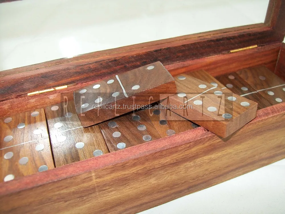 Kids dominoes set Wooden Dominoes Set for Adults for Classic Board Games