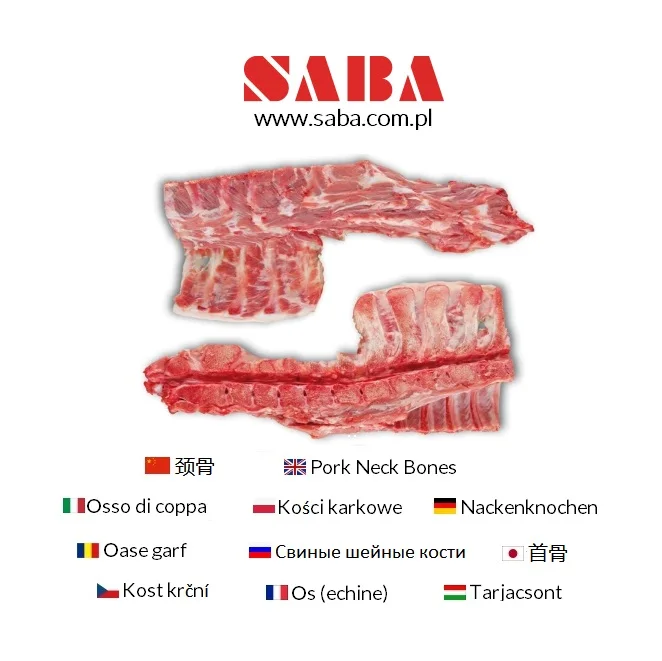 Frozen Pork Moon / Neck/ Back/ Loin/ Tail Bones from Poland