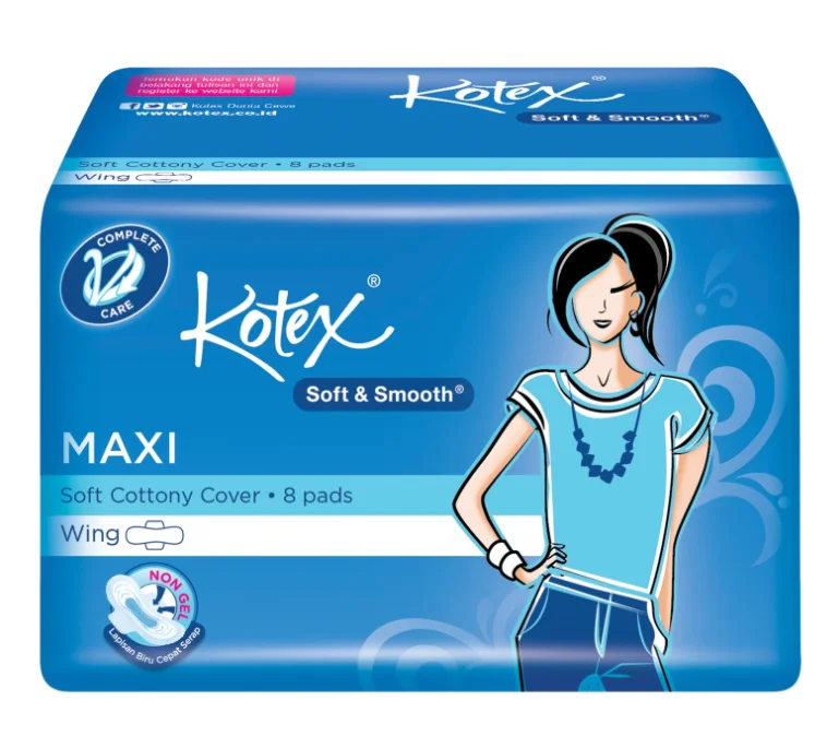 WHOLESALE Sanitary Napkin Kotex Soft and Smooth Maxi Plus Wing Women Pads Softex Indonesia Products. BEST SALE