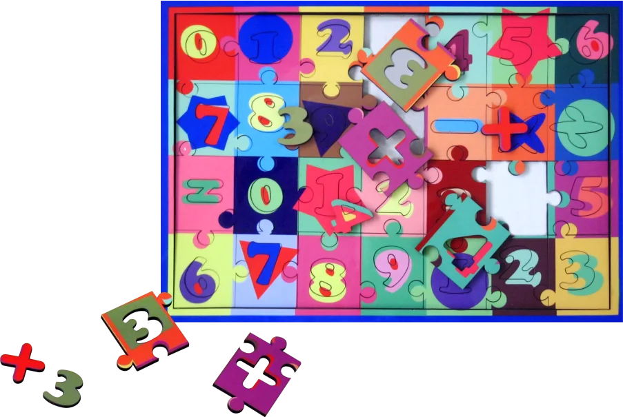 Детский обучающий инструмент с сублимационными чистыми цифрами, обучающий пазл