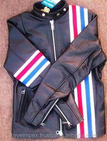 Premium quality custom color Cowhide Leather full safety Motorbike jacket Vintage winter jacket USA 2023