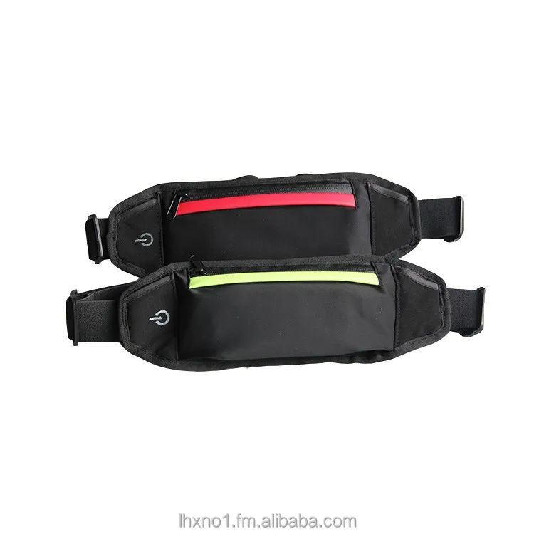 2016 hot sell fancy novel interesting sport daily gadget flashing led elastic waist bag for Iphone 6 /6plus