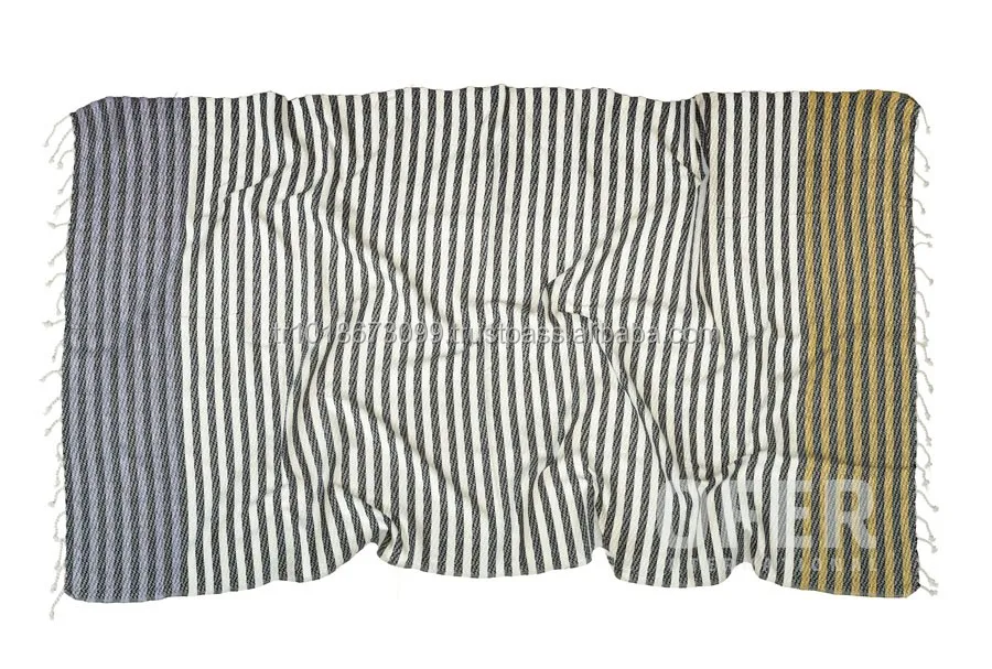 Hammam Towel, Cappadocia Peshtemal Turkish Fouta Towels - red and blue trendy beach towel made in Turkey