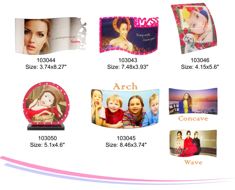
Very popular Photo frame of Acrylic, acrylic sublimation transter photo frame 