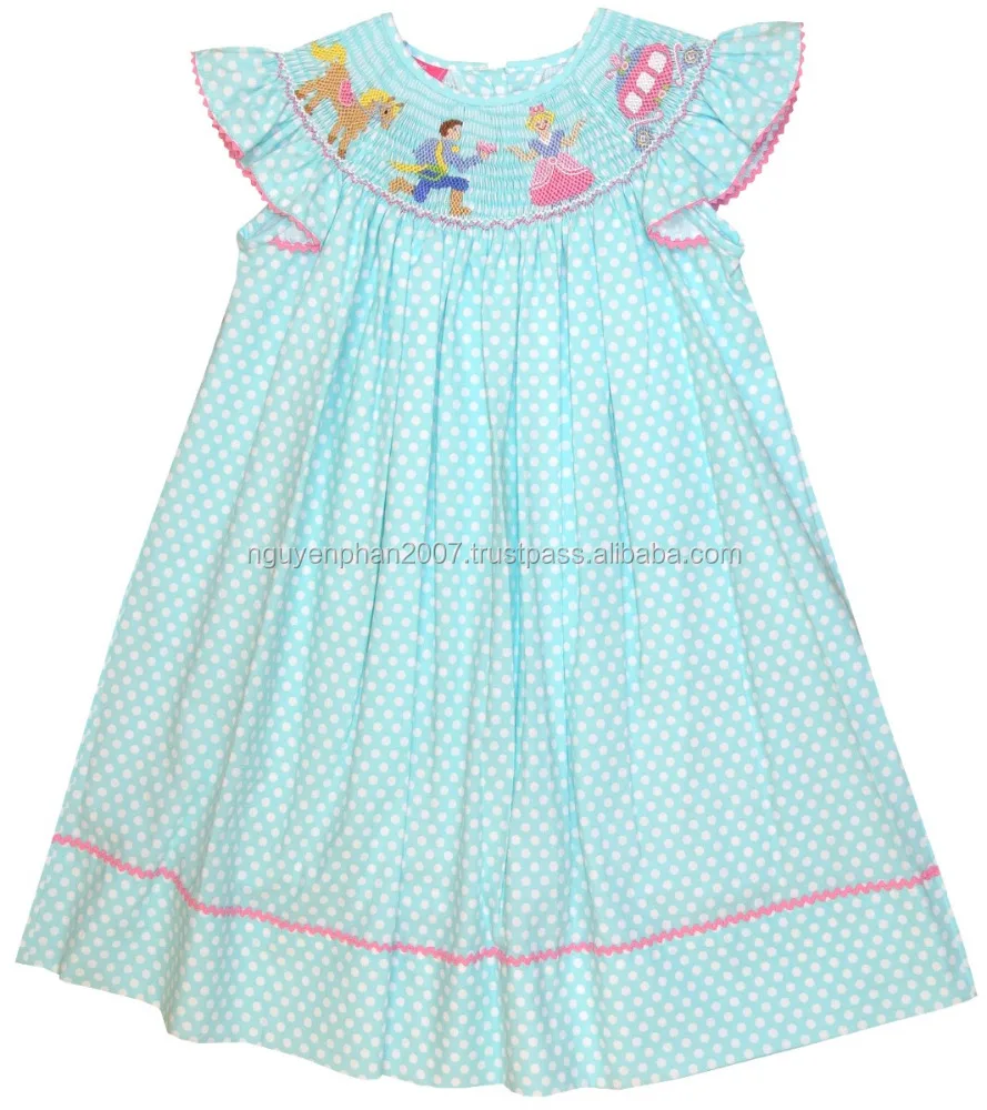 
Синее платье в горошек Золушка в горошек для маленьких девочек 