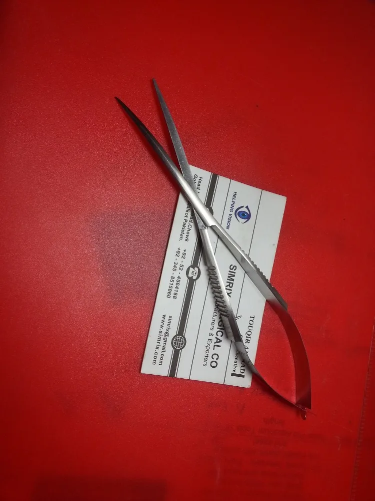 
Pro spring action scissors for Aquascaping straight or curved blades 155mm, SIMRIX 