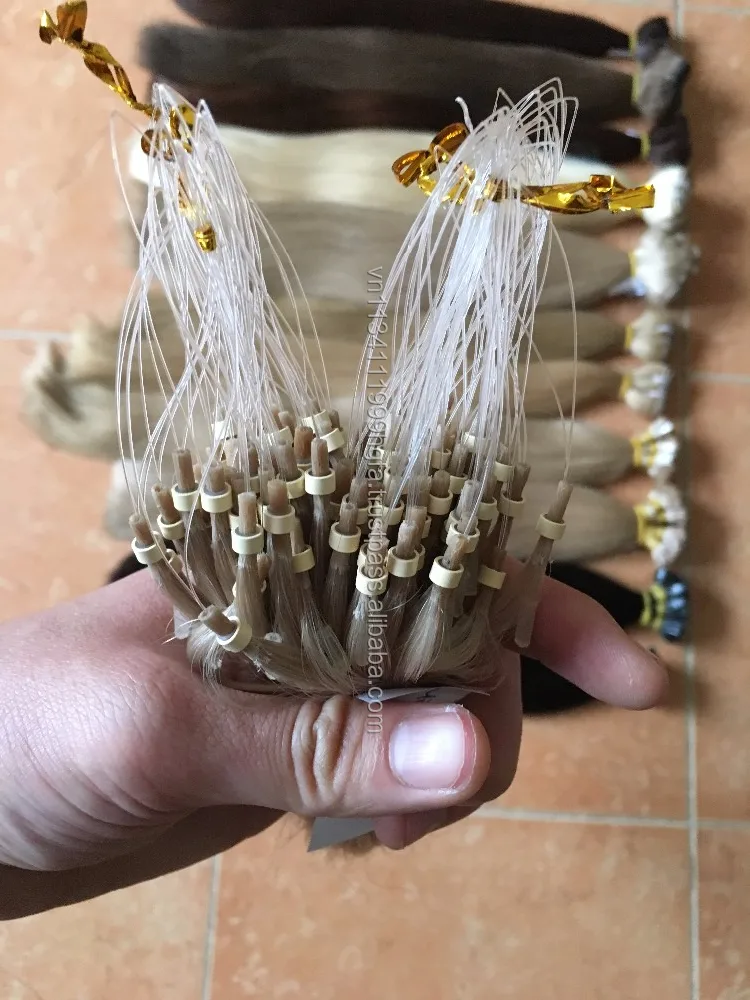 Blonde Hair extensions Double draw Human Hair U Tip Flat Tip I Tip Hair extensions