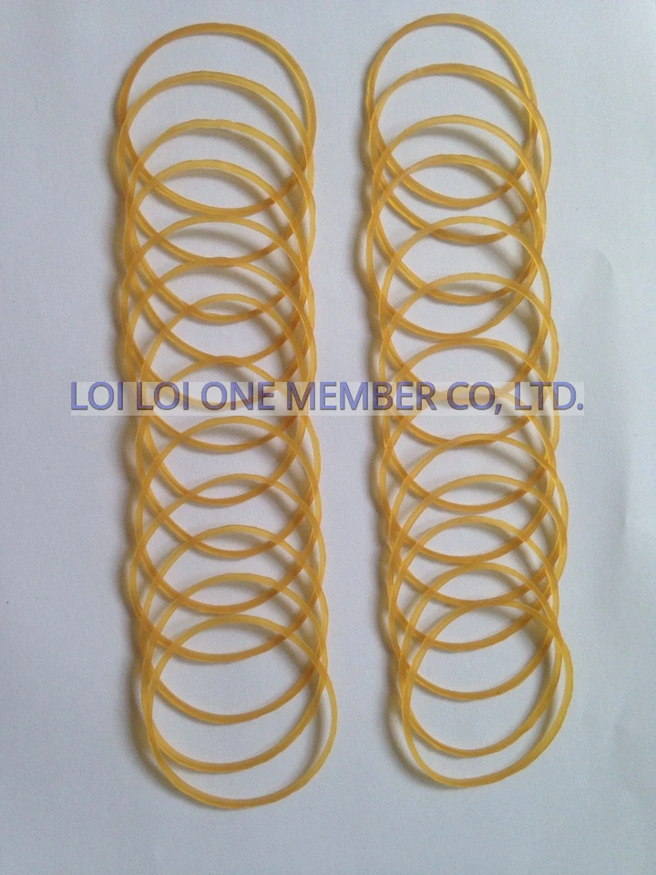 Bestseller Natural rubber bands for Japan market / Wholesale High quality Rubber band Orange color brighten very strong