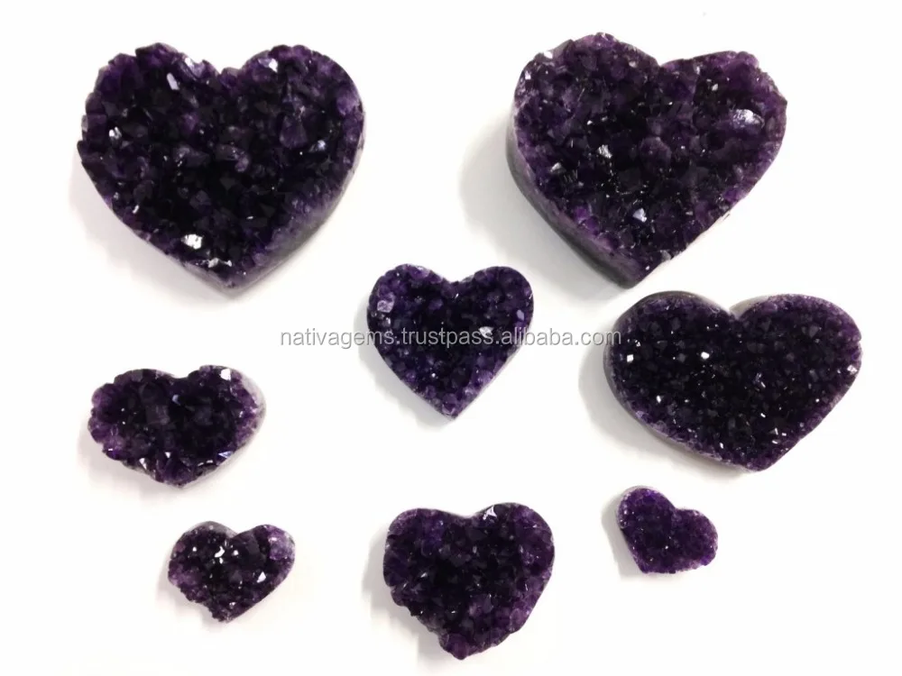 FANTASTIC AMETHYST DRUZY HEART