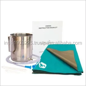 Colon Cleansing Hose Enema Water Coffee Pipe Enema Surgical Steel Platinum Cured Silicone Tubing HomeIrrigation Enema bucket kit