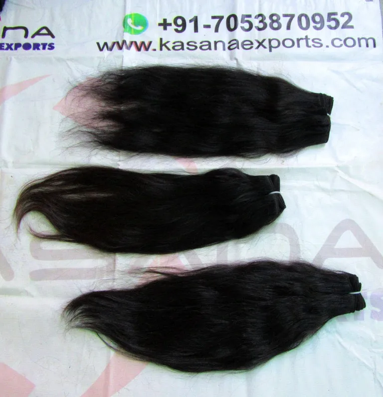 
100% Pure Raw Indian Hair Directly from india virgin temple Remy hair from india Chennai 