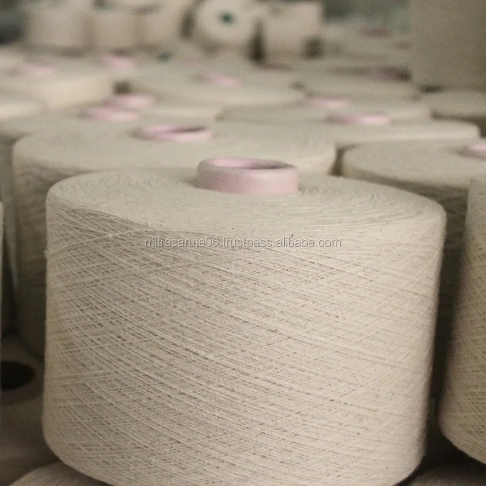 NE 6/1 Blended Yarn Raw White Regenerated for Knitting Glove