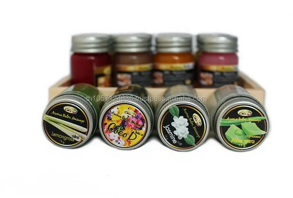 Thai Herbal Massage Balm pain relief cream x12 Different aroma