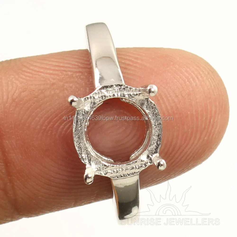 Antique Art Deco 8x10 mm Oval Shape Stone 925 Sterling Silver Wedding Engagement Bridal Solid Natural Diamond Rings