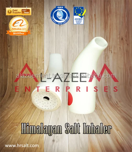 Inhaler With Himalayan Rock Salt Inside, Salt inahlers best for Respiratory issues, Pink Hiamlayan Natural crystal salt Inahler