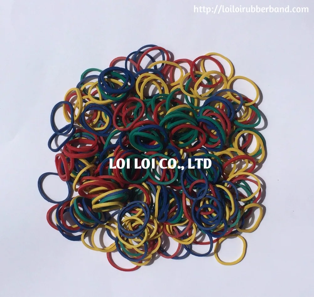 Factory supply Directly small natural Rubber band - Mix tiny poly Elastic Hair Bands Rubber