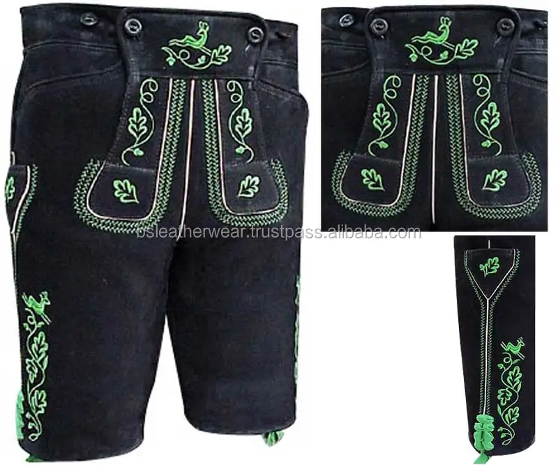 men long lederhosen,trachten bavarian wear,bundhosen lederhose,german hose,leather pants.