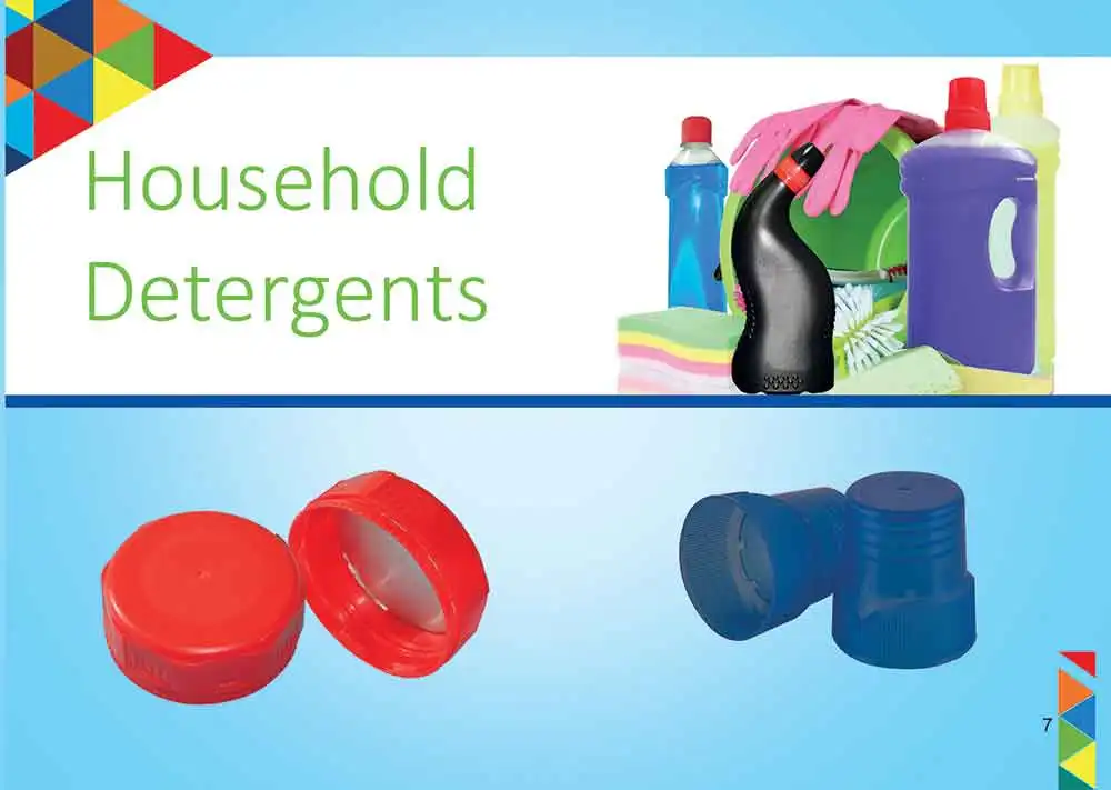 
Household detergents Food & Beverages Plastic Closures for Lube Oil 
