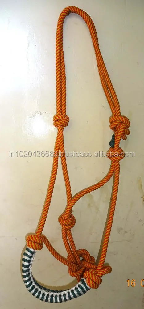 Washable Thickened Rope Bag Durable Nylon Bridle Ropes Halters Horse Headcollar Customized Collar Leather