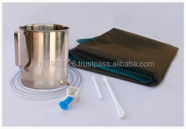 Colon Cleansing Hose Enema Water Coffee Pipe Enema Surgical Steel Platinum Cured Silicone Tubing HomeIrrigation Enema bucket kit