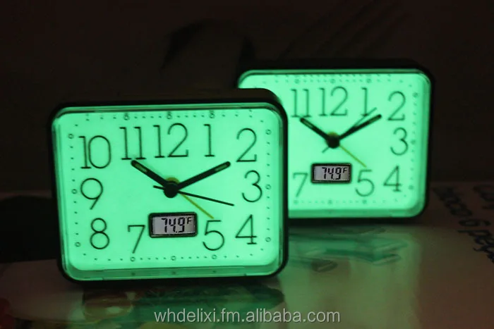 
grow in dark desk clock ,LCD Clock 