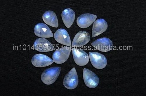Rainbow Moon Stone Lot Round Cut Faceted Color Gemstone